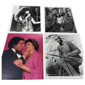 Vintage B&W 8x10 Signed Photograph Collection Lot