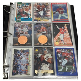 NFL Football Trading Card Collection Binder Lot
