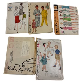 Vintage Costume Dress Sewing Pattern Collection Lot