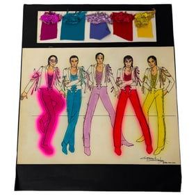 Cheryl Daniels 1986 Original Costume Design Drawings