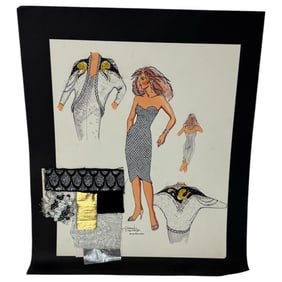Cheryl Daniels 1986 Original Costume Design Drawings