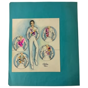Cheryl Daniels 1986 Original Costume Design Drawing