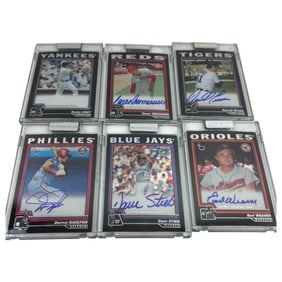 2004 Topps Chrome Signed Baseball Trading Cards