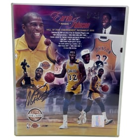 Magic Johnson Limited Edition Signed HOF Enshrinement Poster with COA 208/5000