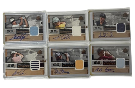 SP Game Used Gold Signature Shirts Singles Sports Cards Lot