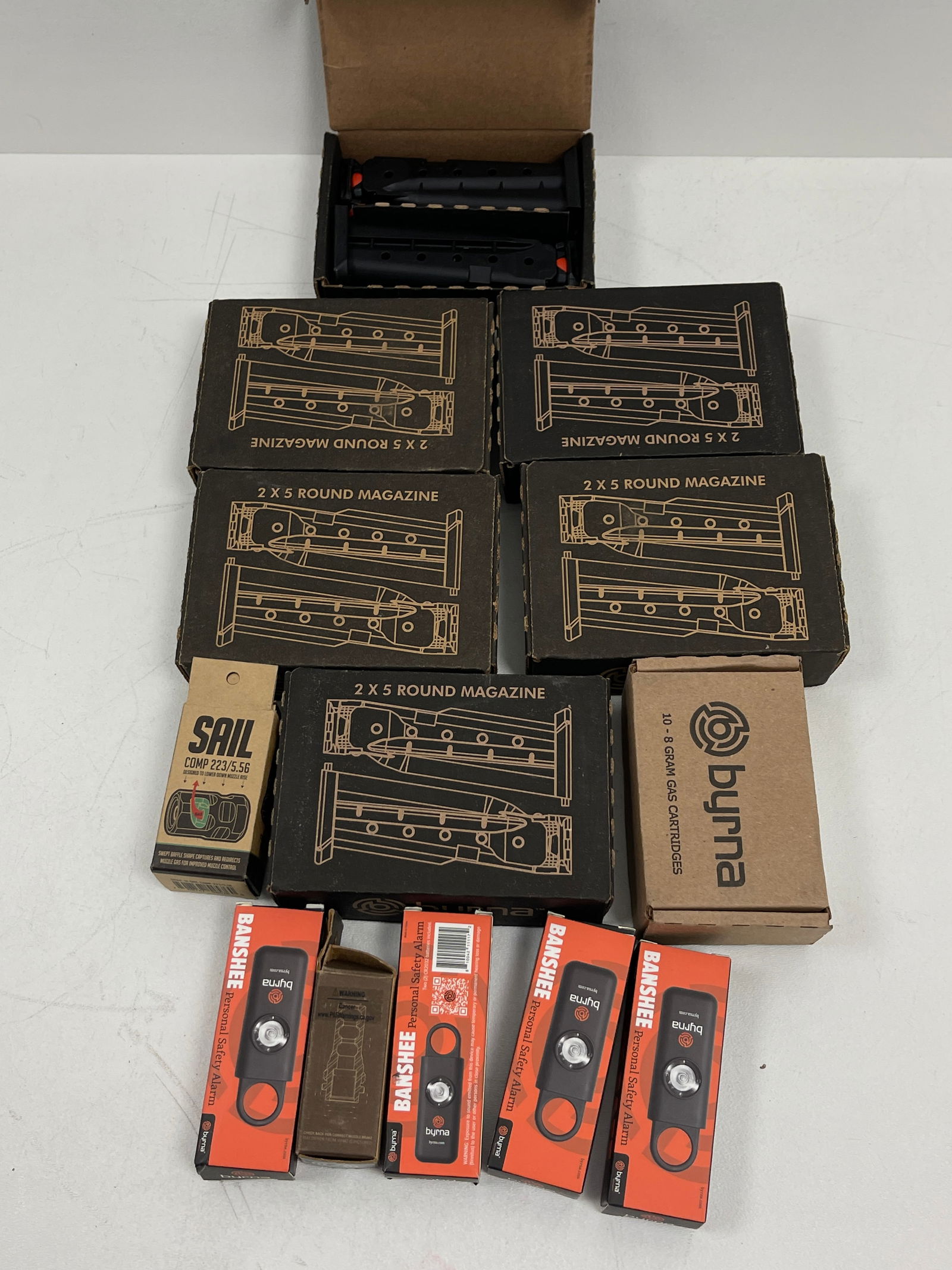 Byrna HD SD CL 5 Round Detachable Spare Magazine Am568300 pack 2 live safe Cartridges Lot 13 NIB (1 of 6)