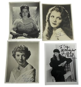 Original Vintage  Ann Sheridan Peggy Shannon Debora Kerr Jacqueline Bisset Photo Signed Autograph