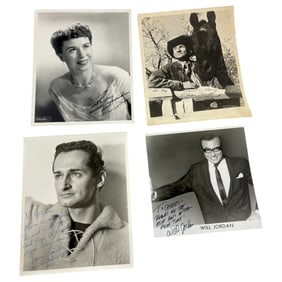 Original Vintage Photo Signed Autograph lot 4