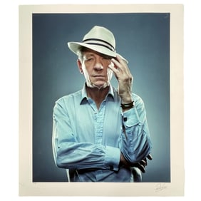 Patrick Hoelck - Sir Ian McKellen Fine Art Hand Signed Lithograph PP 1/4 Limited edition