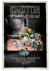 ORIGINAL VINTAGE LED ZEPPLIN SONG REMAINS THE SAME MOVIE POSTER