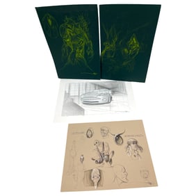 Minority Report, I Robot Movie Original Concept Storyboard Signed Art by Jeff Julian Collection Lot
