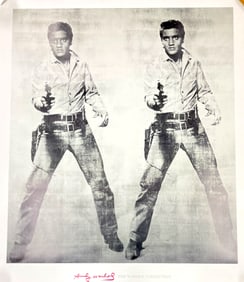 RARE EXTRA LARGE VINTAGE ELVIS PRESLEY ANDY WARHOL  POSTER