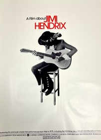 Original Music Concert Poster Jimi Hendrix "Documentary" 1973