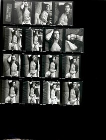 Vintage Gay Male Interest B&W Model Photo  Erotic by Karl Simone  Contact Sheet  Photo