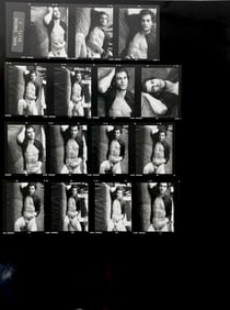 Vintage Gay Male Interest B&W Model Photo  Erotic by Karl Simone  Contact Sheet  Photo
