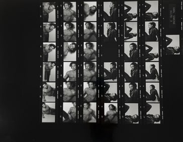Vintage Gay Male Interest B&W Model Photo  Erotic by Karl Simone  Contact Sheet  Photo