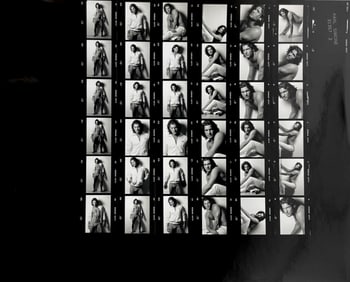 Vintage Gay Male Interest B&W Model Photo  Erotic by Karl Simone  Contact Sheet  Photo