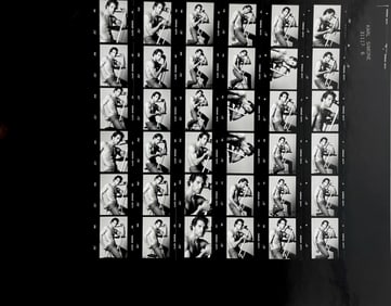 Vintage Gay Male Interest B&W Model Photo  Erotic by Karl Simone  Contact Sheet  Photo