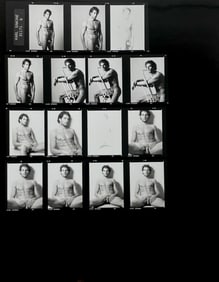 Vintage Gay Male Interest B&W Model Photo  Erotic by Karl Simone  Contact Sheet  Photo
