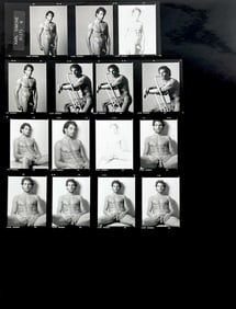 Vintage Gay Male Interest B&W Model Photo  Erotic by Karl Simone  Contact Sheet  Photo