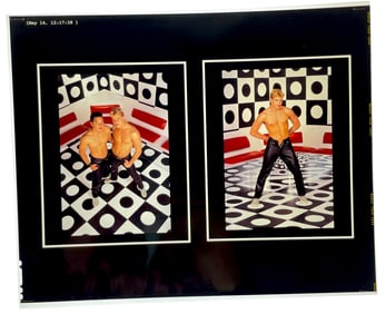 Vintage Gay Male Interest Model Photo  Negative Erotic 8" x 10"