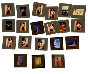 Vintage color slide negative pin up PHOTOGRAPH SLIDES EROTIC NUDE WOMEN lot 20
