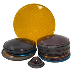 Vintage Glass Railroad Lens  Light collection lot 17
