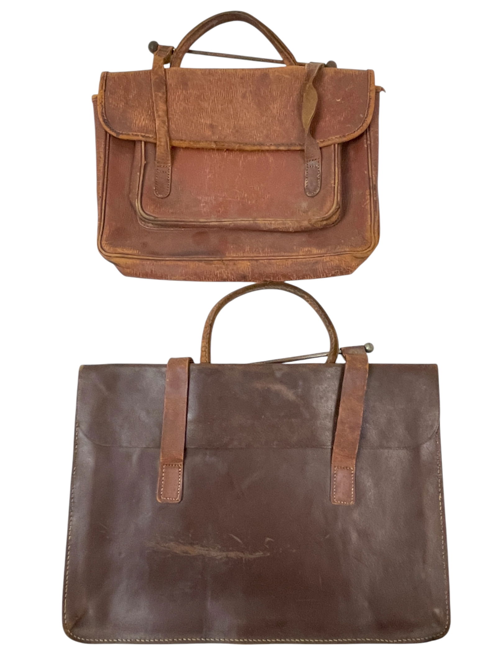 Antique Oxford Briefcase Brown leather lot 2 (1 of 9)