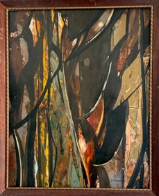 OIL PAINTING ON MASONITE BOARD By OSWALDO GUAYASAMIN