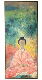 Vu Cao Dam  Divinite Oil on Canvas Painting