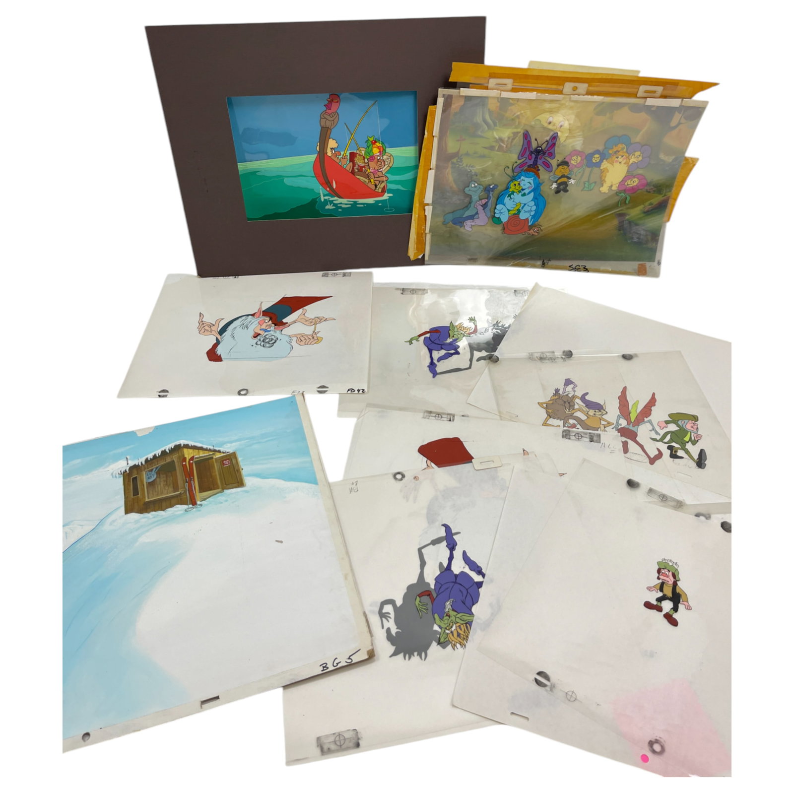 Vintage Animation Cartoon Cel Production Collection Lot (1 of 11)