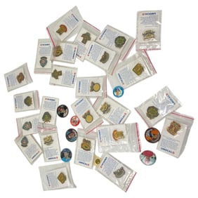 Vintage Baseball LA Dodgers Pin Unocal 76 lot 32