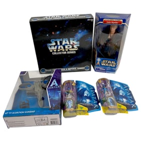 Vintage Action Figurines Toys Star Wars Avatar Collection Lot 5