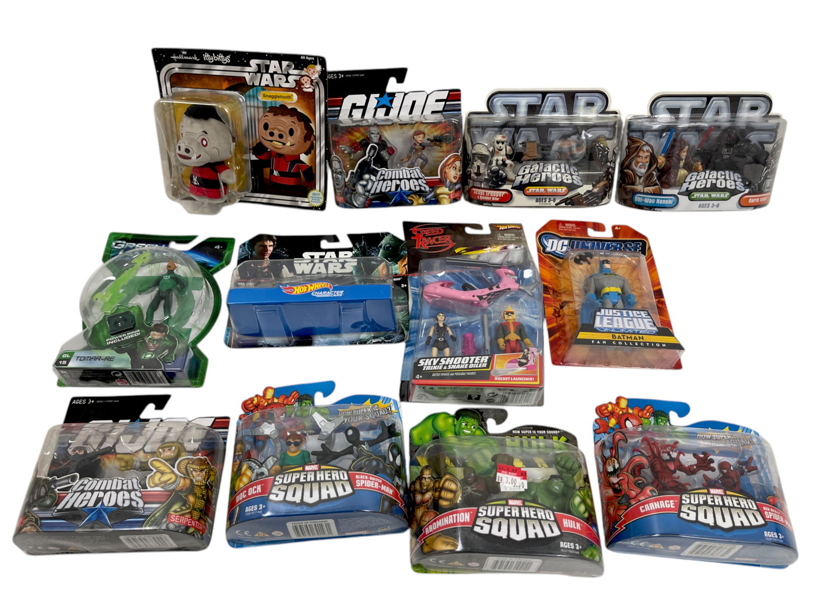 Vintage Star Wars Spider Man Toys Action Figures Collection Lot 12 NIB (1 of 6)