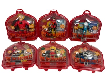 Vintage Disney The Icredibles Action Figures Toys Collection Lot 6