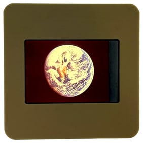 Vintage Appolo Program NASA Earth Negative