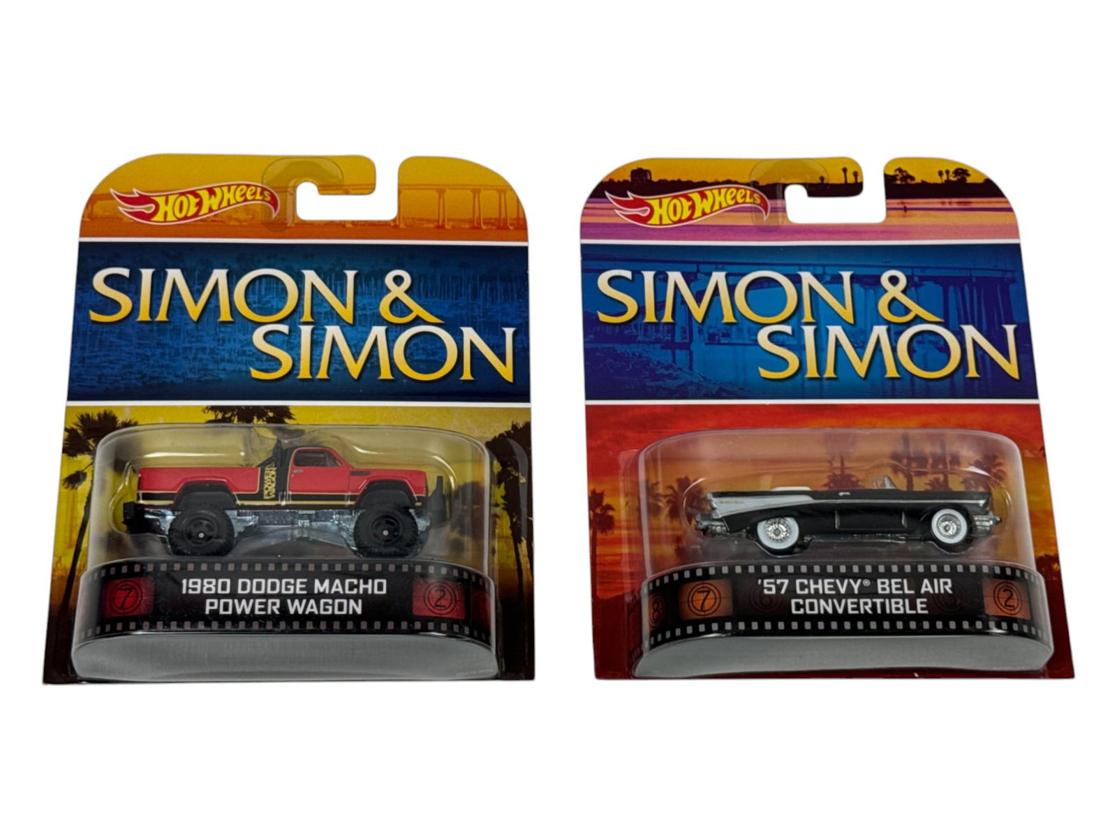 Hot Wheels Simon & Simon 1980 Dodge Macho Power Wagon & '57 Chevy Bel Air Convertible Collection (1 of 4)