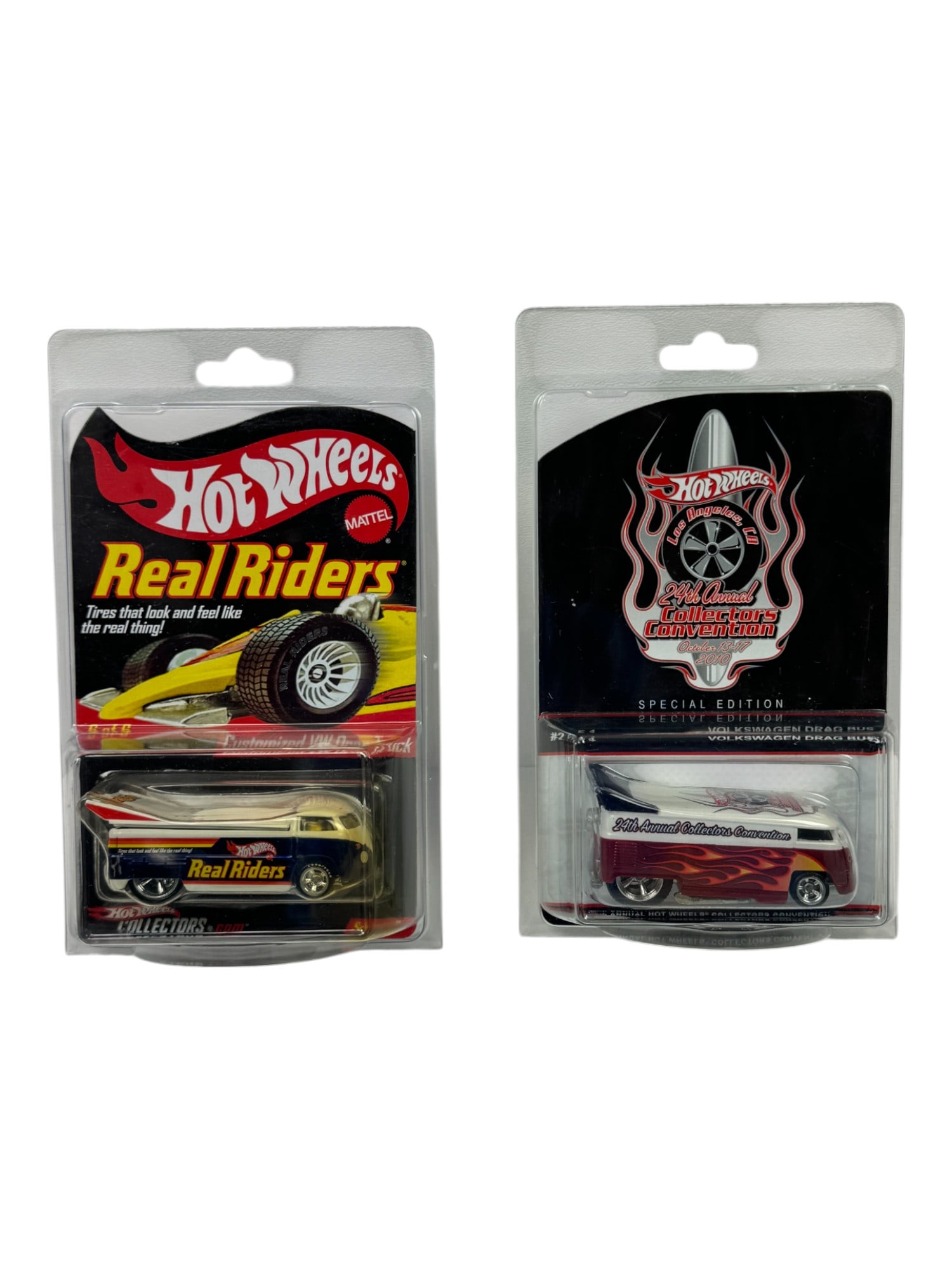 Hot Wheels Real Riders Customized VW Drag Truck & 24th Annual Collectors Collection VW Drag Bus Car: Hot Wheels Real Riders Customized VW Drag Truck & 24th Annual Collectors Collection VW Drag Bus Car