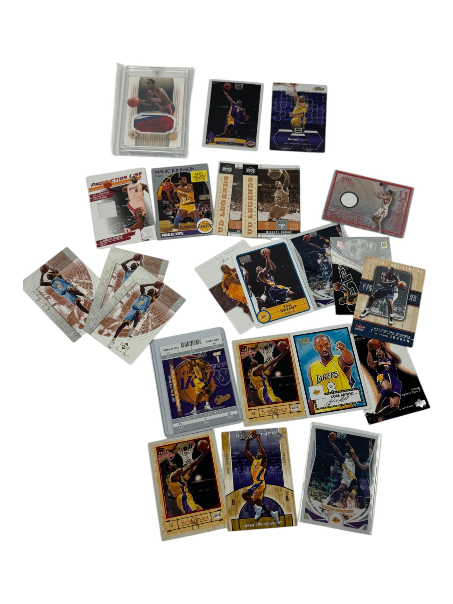 Basketball Trading Card LeBron James, Kobe Bryant Collection Lot (1 of 6)
