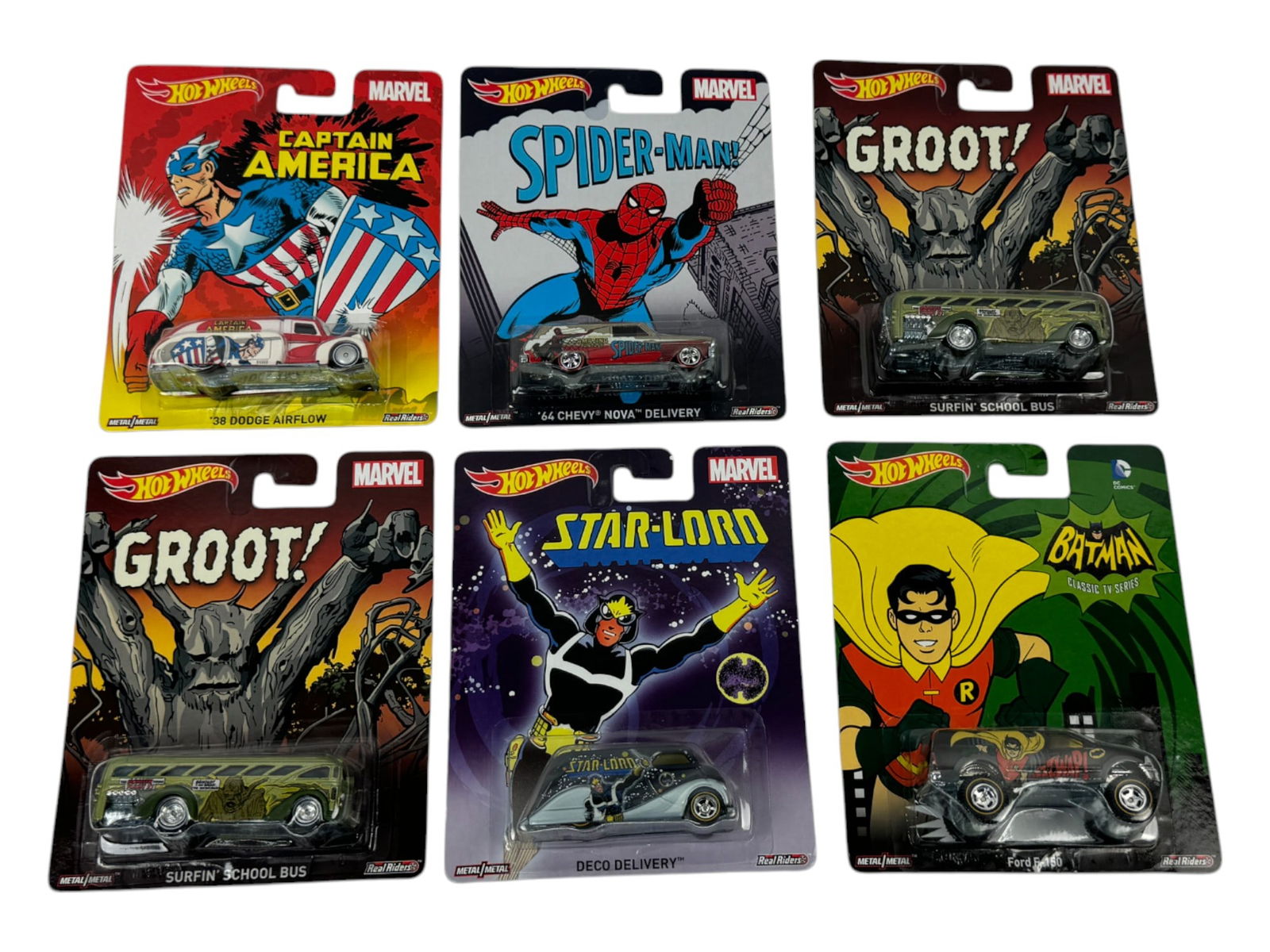 Hot Wheels Marvel Assorted Car Toy Collection Lot (1 of 2)