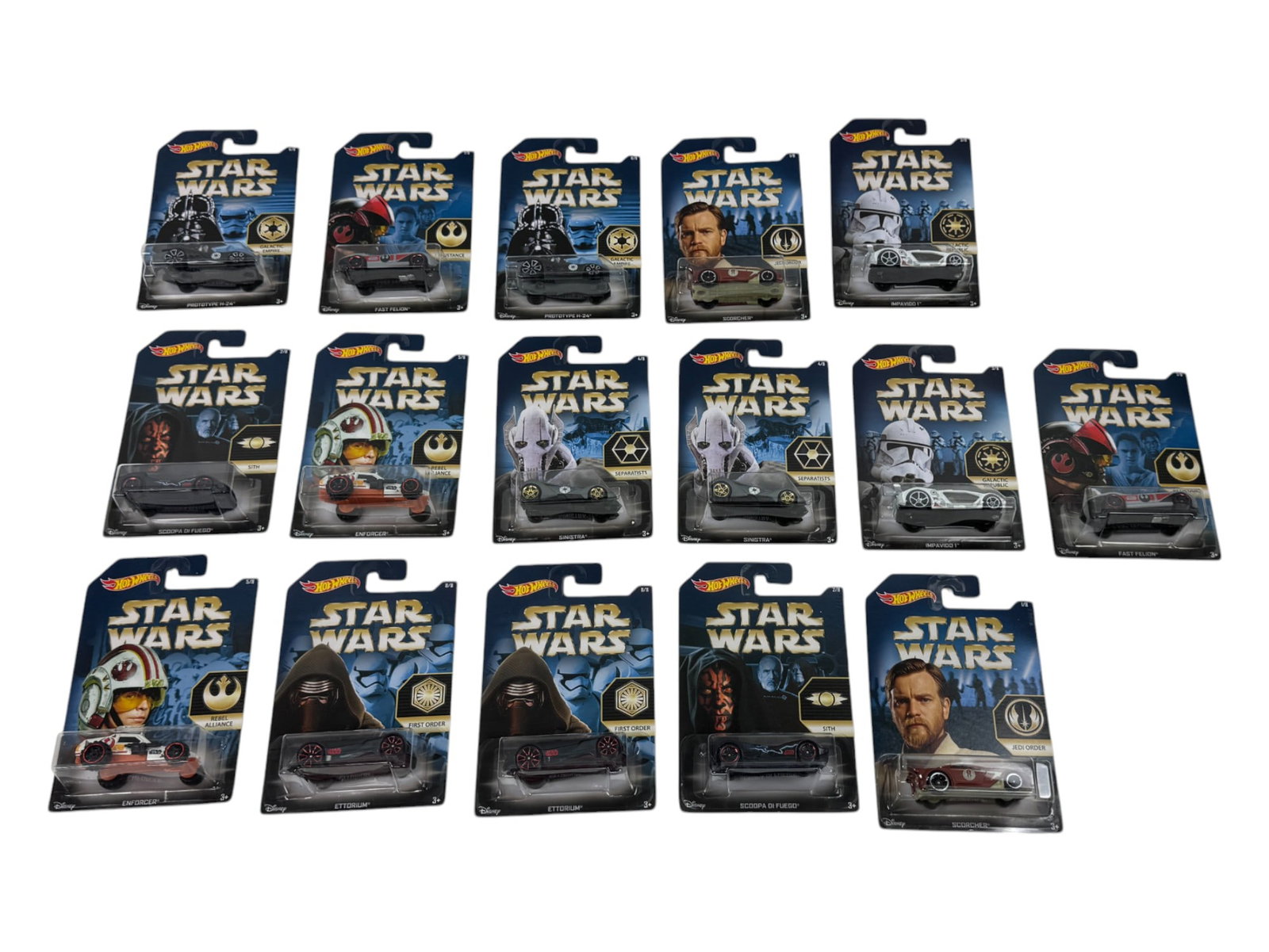 Hot Wheels Star Wars Assorted Car Toy Collection Lot (1 of 6)