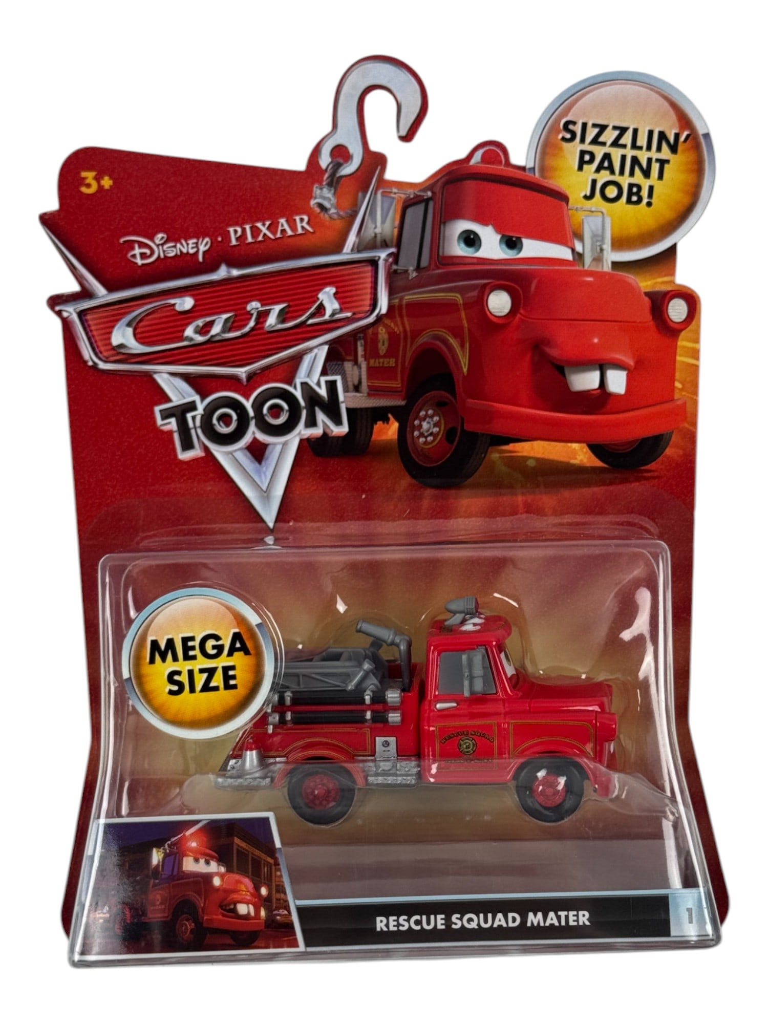 Disney Pixar Cars Toon Rescue Squad Mater Toy Mega Size