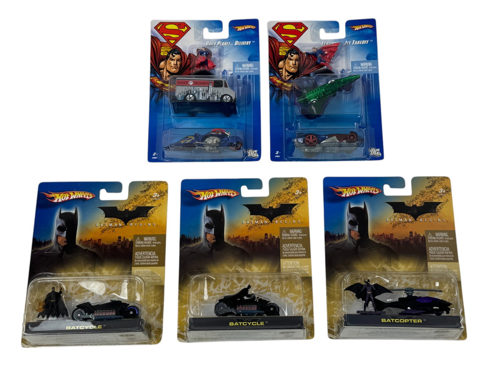 Hot Wheels DC Batman Superman Assorted Car Toy Collection Lot (1 of 6)