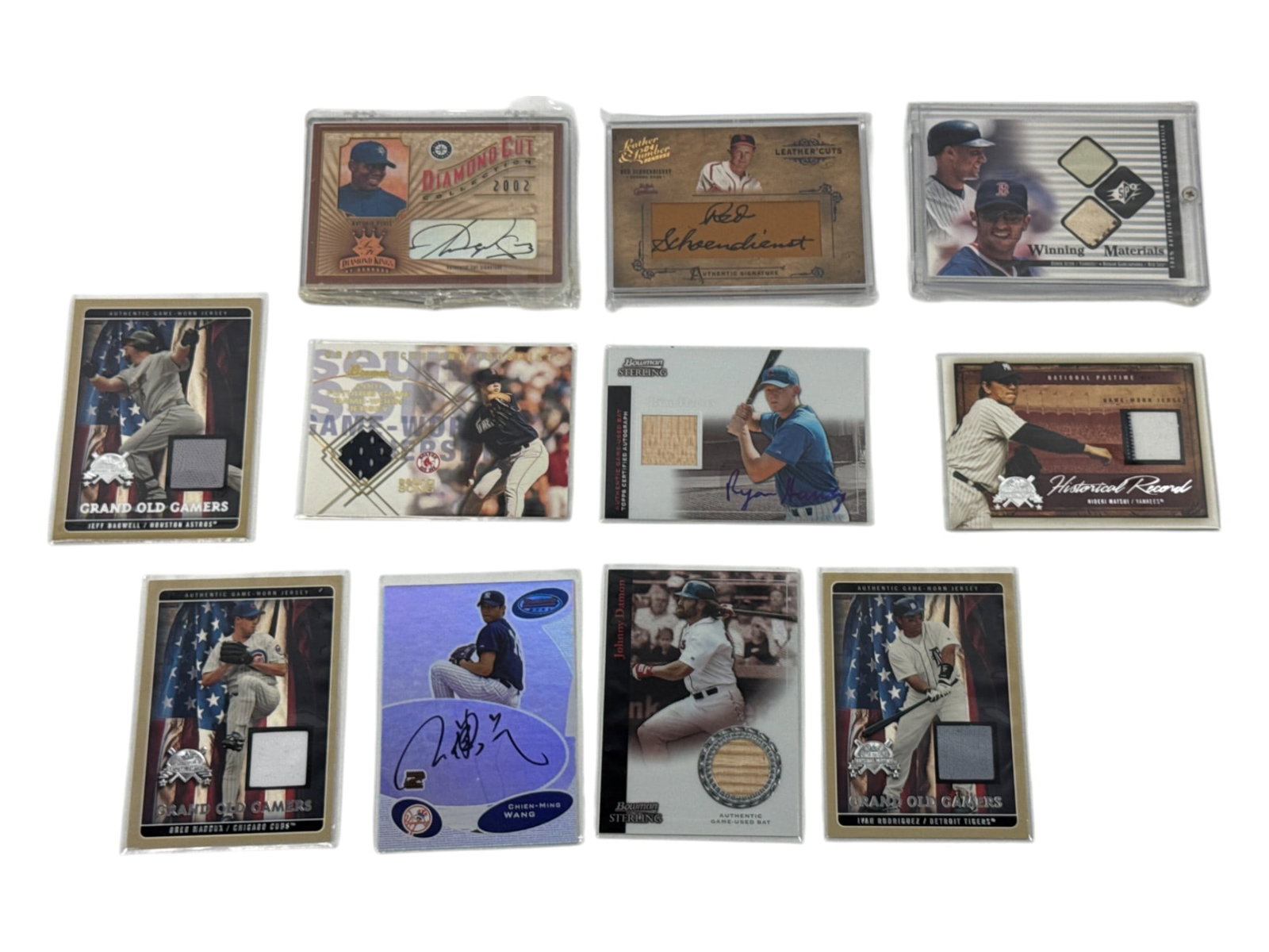 Baseball MLB Signed Autographed trading Card Collection Lot (1 of 12)