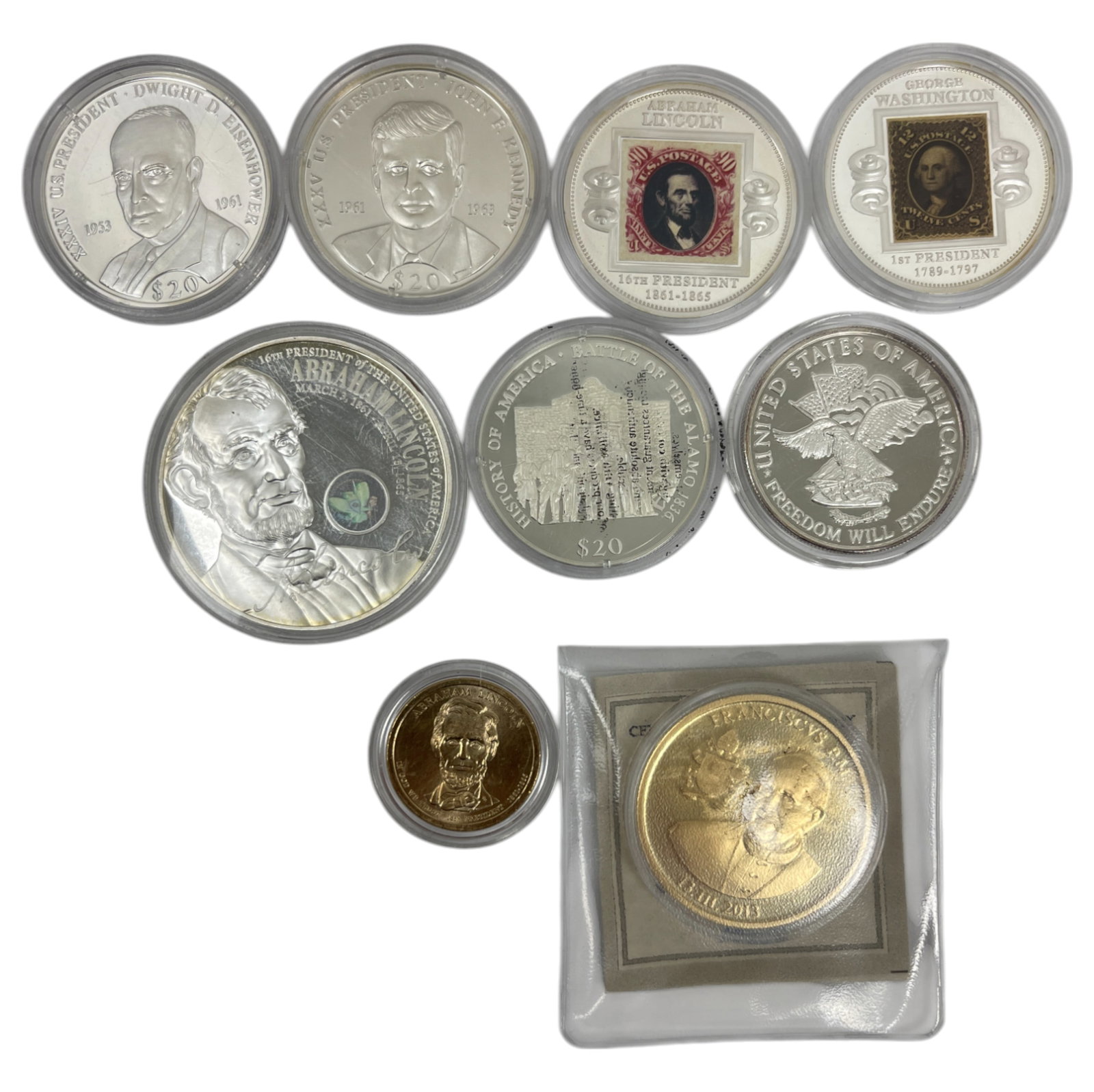 Vintage United States Commemorative Coin Collection Lot (1 of 4)