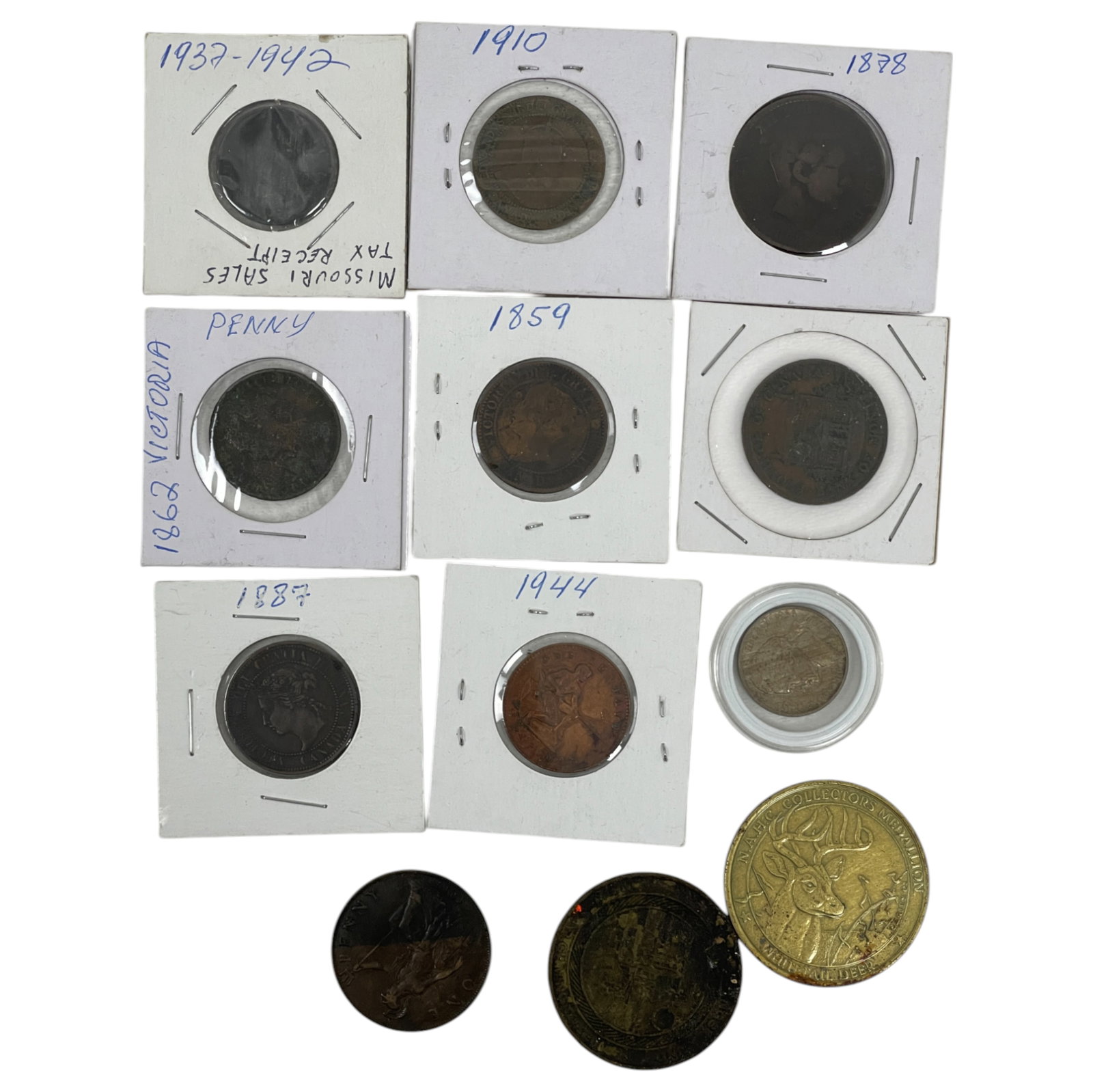 United States, Candian, United Kingdom Coin Collection Lot (1 of 6)