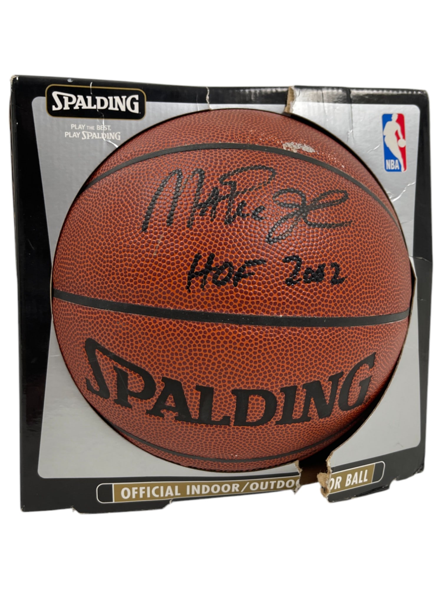 Magic Johnson Signed HOF 2/2 Spalding Basketball (1 of 6)