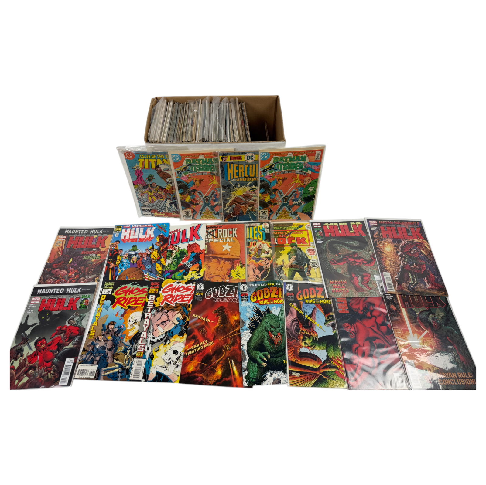 Vintage Short Box Comic Book  Marvel DC Independent  Collection Lot  more 100 books (1 of 6)
