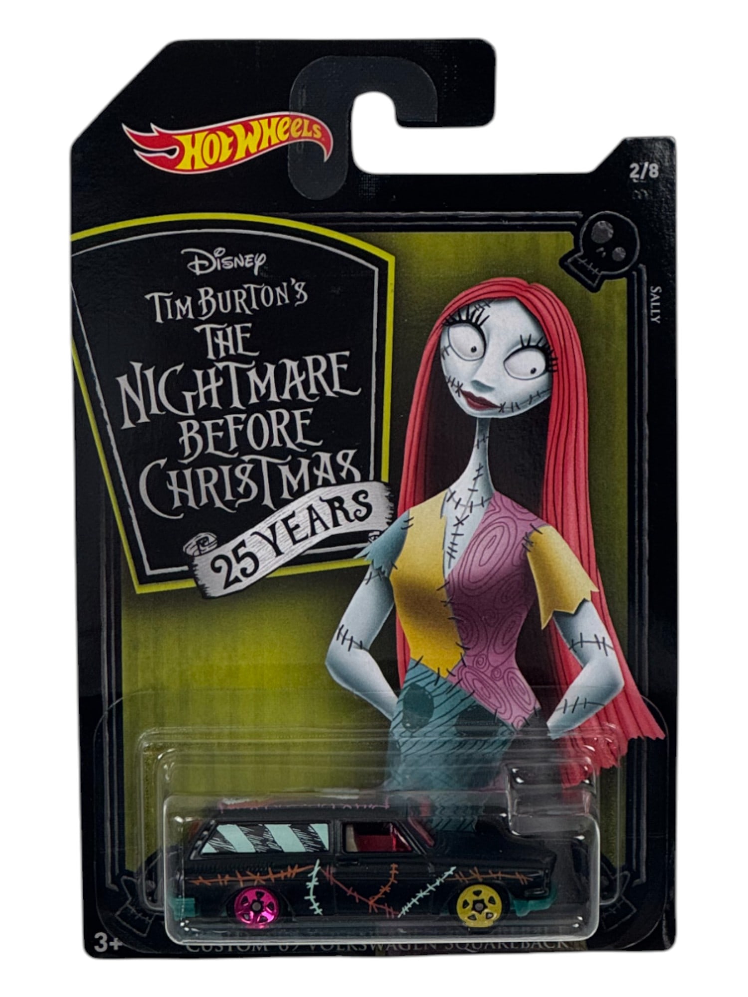 Hot Wheels Disney Tim Burton's The Nightmare Before Christmas 25 Yr Custom '69 Volkswagen Squareback: Hot Wheels Disney Tim Burton's The Nightmare Before Christmas 25 Years Custome '69 Volkswagen Squareback Car Toy