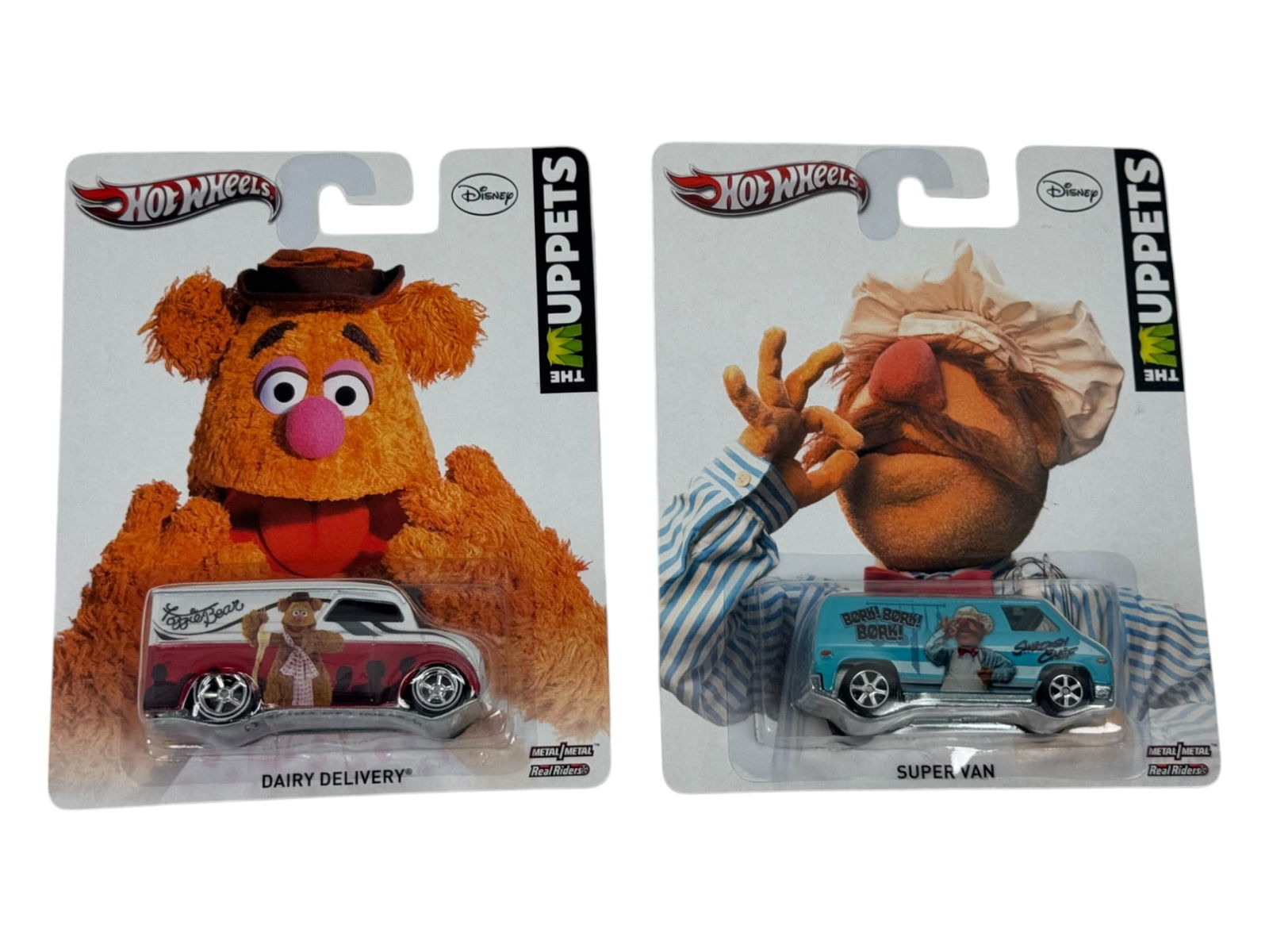 Hot Wheels Muppets Super Van & Dairy Delivery Car Toy Lot of 2 (1 of 4)